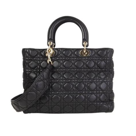 dior black quilted handbag|christian Dior handbag black.